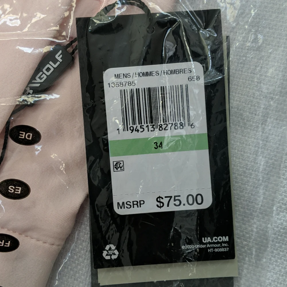 Under Armour Pink Golf Shorts - Picture 2 of 3